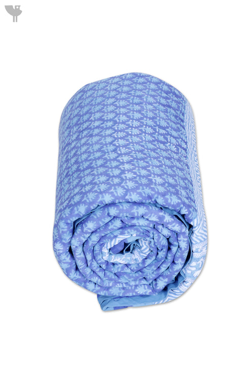 Mulmul Cotton Quilt in Block Print