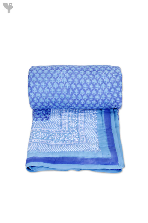 Mulmul Cotton Quilt in Block Print