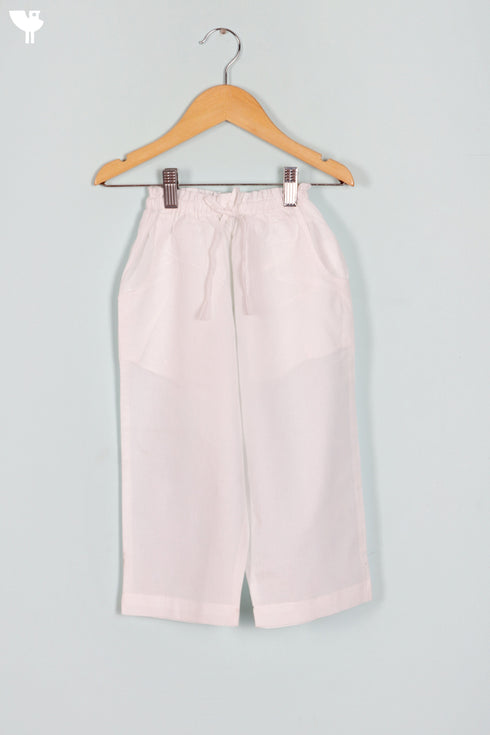 Cotton Boys Pajama Set With Embroidery