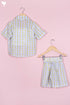 Cotton Top & Shorts Set In Block Print