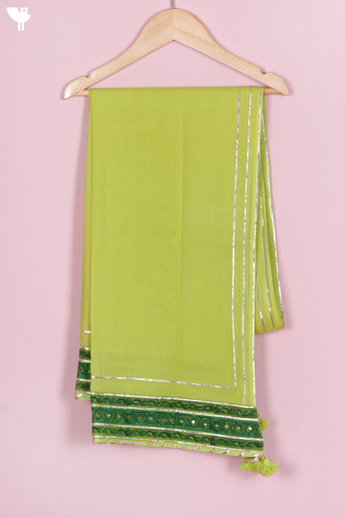 Cotton Lehenga Set In Floral Block Print