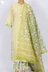 Cambric Cotton Kurta And Pant Set With Kota Doria Dupatta In Block Print