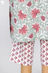 Cambric Cotton Kurta And Pant Set In Floral Print