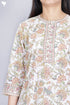 Cambric Cotton Kurta And Pant Set In Graphic Print