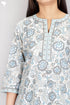 Cambric Cotton Kurta And Pant Set In Floral Print