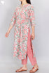 Cambric Cotton Kurta And Pant Set In Floral Print