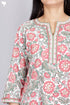 Cambric Cotton Kurta And Pant Set In Floral Print
