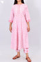 Cambric Cotton Kurta And Pant Set With Kota Doria Dupatta In Block Print