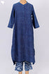 Cambric Cotton Kurta And Pant Set In Indigo Block Print