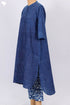 Cambric Cotton Kurta And Pant Set In Indigo Block Print