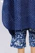 Cambric Cotton Kurta And Pant Set In Indigo Block Print