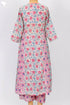 Mulmul CottonKurta And Pant Set In Floral Block Print