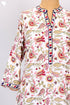 Slub Rayon Kurta And Pant Set In Floral Block Print