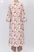 Slub Rayon Kurta And Pant Set In Floral Block Print