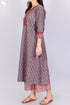 Cambric Cotton Kurta And Pant Set In Floral Print