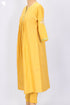 Cambric Cotton Kurta Dupatta And Pant Set In Gold Block Print