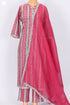 Cotton Kurta And Pant Set With Kota Doria Dupatta In Floral Print