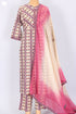 Cotton Kurta And Pant Set With Kota Doria Dupatta In Floral Print