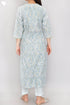 Cambric Cotton Kurta And Pant Set In Paisley Print