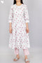 Slub Cotton Kurta And Pant Set In Floral Print