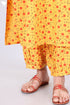Bizzy Lizzy Kurta Pant Set With Chiffon Dupatta In Floral Block Print