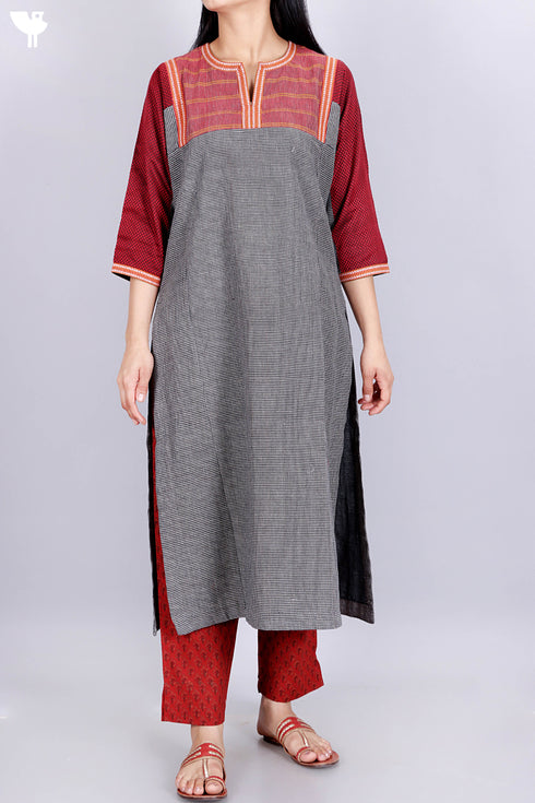 Mangalgiri Kurta Pant And Dupatta Set