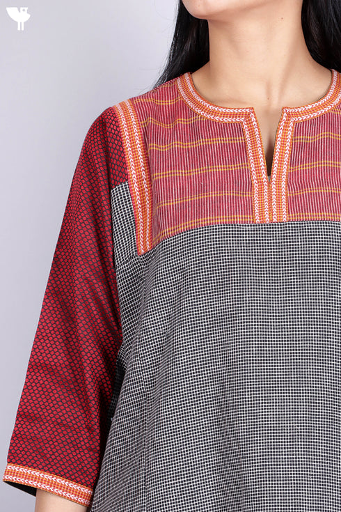 Mangalgiri Kurta Pant And Dupatta Set