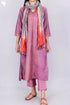 Tussar Silk Kurta, Pant and Dupatta Set In Block Print