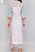 Cotton Kurta Pant Set With Kota Dupatta In Floral Block Print
