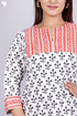 Cotton Kurta Pant Set With Kota Dupatta In Graphic Block Print