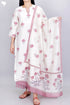 Chanderi Silk Kurta Pant Set With Dupatta In Floral Block Print