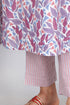 CottonKurta Pant Set With Dupatta In Block Print