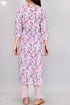 CottonKurta Pant Set With Dupatta In Block Print