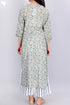 Mulmul Cotton Kurta And Pant Set In Block Print