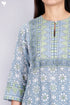 Mulmul CottonKurtaAnd Pant Set In Block Print