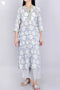 Mulmul Cotton Kurta And Pant Set In Block Print