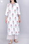 Cambric Cotton Kurta And Pant In Floral Block Print