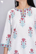 Cambric Cotton Kurta And Pant In Floral Block Print