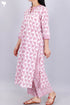 Cambric Cotton Kurta And Pant In Statement Block Print