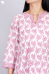 Cambric Cotton Kurta And Pant In Statement Block Print