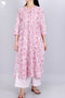 Cambric Cotton Kurta And Pant In Floral Block Print