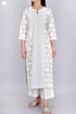 Cotton Chikankari Kurta And Pant Set With Kota Doria Dupatta