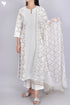 Cotton Chikankari Kurta And Pant Set With Kota Doria Dupatta