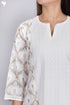 Cotton Chikankari Kurta And Pant Set With Kota Doria Dupatta
