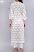 Cotton Chikankari Kurta And Pant Set With Kota Doria Dupatta