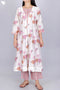 Chanderi Silk Kurta With Overlay Jacket and Pant In Floral Block Print
