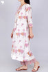 Chanderi Silk Kurta With Overlay Jacket and Pant In Floral Block Print