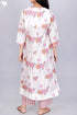 Chanderi Silk Kurta With Overlay Jacket and Pant In Floral Block Print