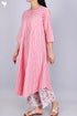 Cambric Cotton Kurta And Pant Set In Striped Print