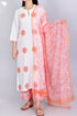 Khaadi Kurta Pant And Kota Doria Dupatta Set in Block Print
